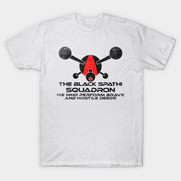 Black Spathi Squadron T-Shirt by talenlee